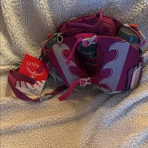 OSPREY Women's Magenta Running Waist Pack with Water Bottles